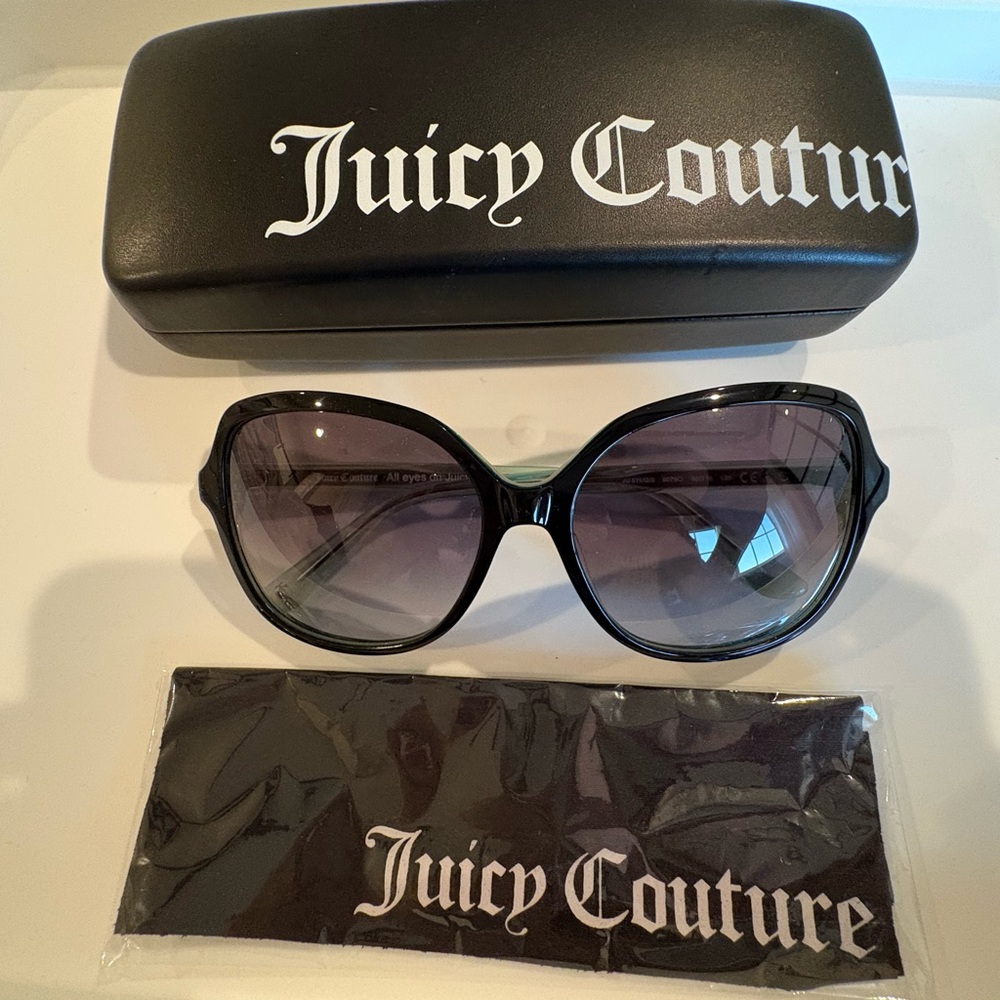 Juicy Couture Black and Green Sunglasses